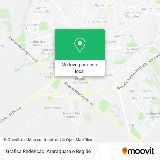 Gráfica Redenção mapa