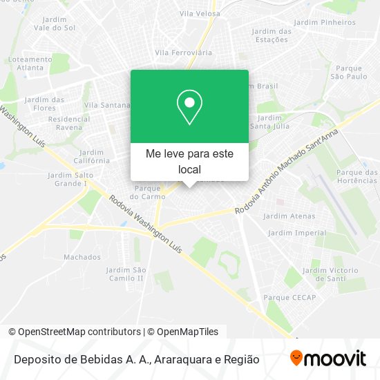 Deposito de Bebidas A. A. mapa