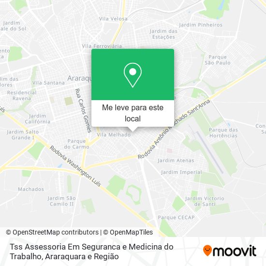 Tss Assessoria Em Seguranca e Medicina do Trabalho mapa