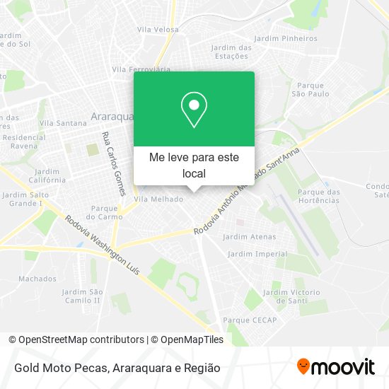 Gold Moto Pecas mapa