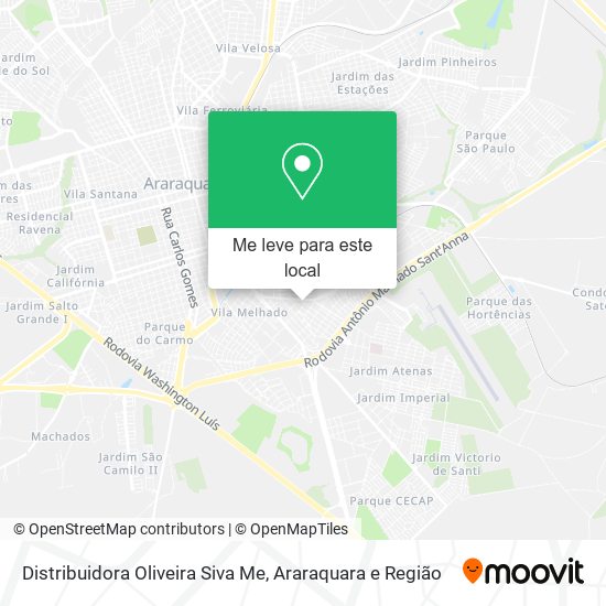 Distribuidora Oliveira Siva Me mapa