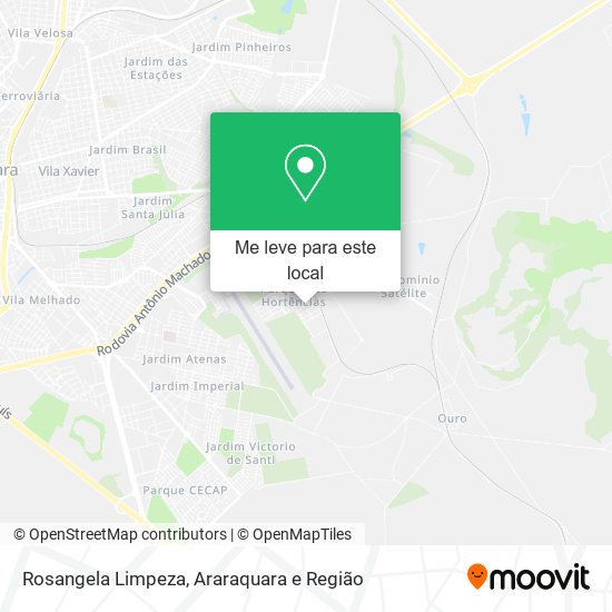 Rosangela Limpeza mapa