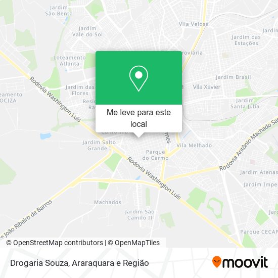 Drogaria Souza mapa