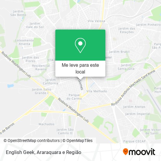 English Geek mapa