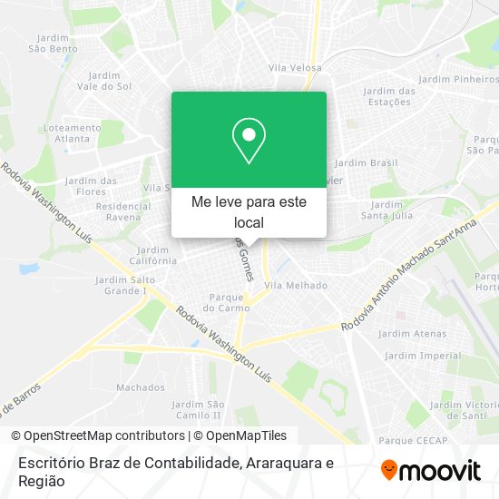 Escritório Braz de Contabilidade mapa