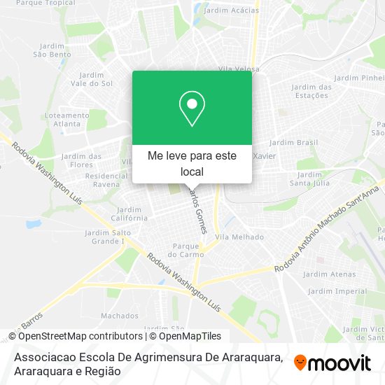 Associacao Escola De Agrimensura De Araraquara mapa