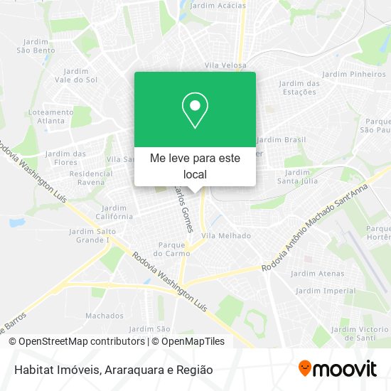 Habitat Imóveis mapa