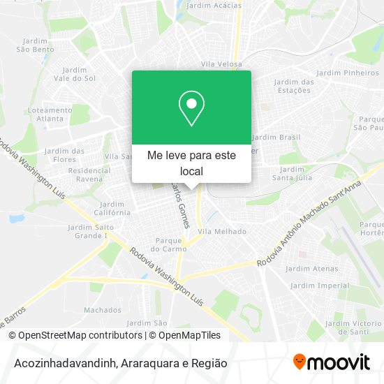 Acozinhadavandinh mapa