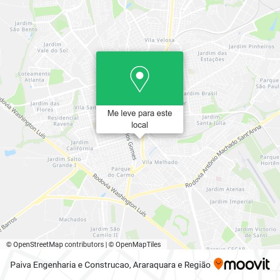 Paiva Engenharia e Construcao mapa