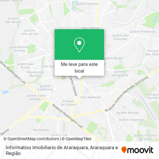 Informativo Imobiliario de Araraquara mapa