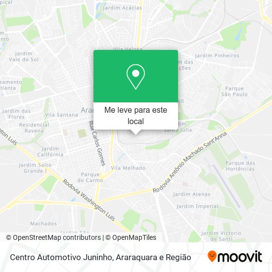Centro Automotivo Juninho mapa