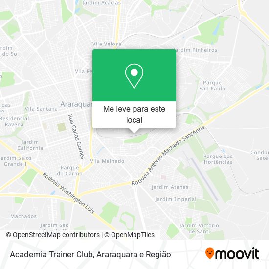 Academia Trainer Club mapa