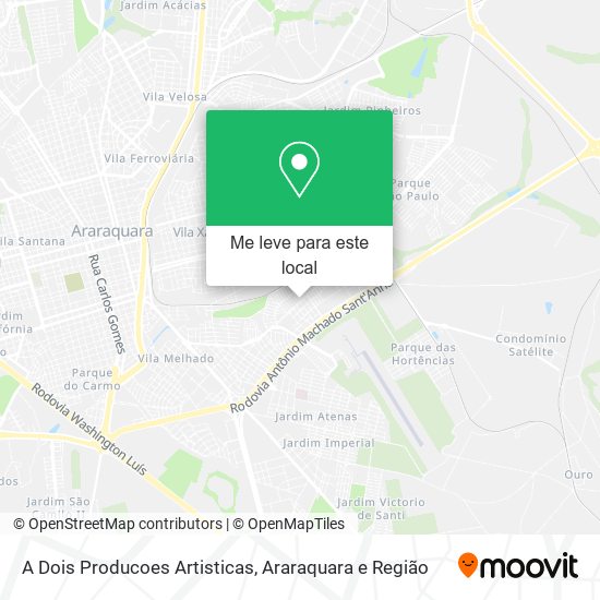 A Dois Producoes Artisticas mapa