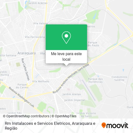 Rm Instalacoes e Servicos Eletricos mapa