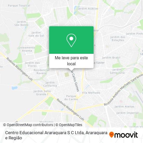 Centro Educacional Araraquara S C Ltda mapa