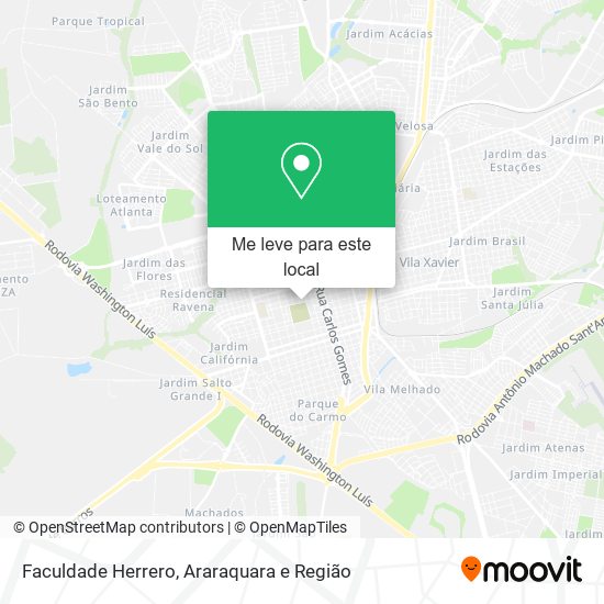 Faculdade Herrero mapa