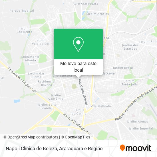 Napoli Clínica de Beleza mapa