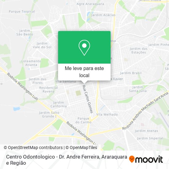Centro Odontologico - Dr. Andre Ferreira mapa