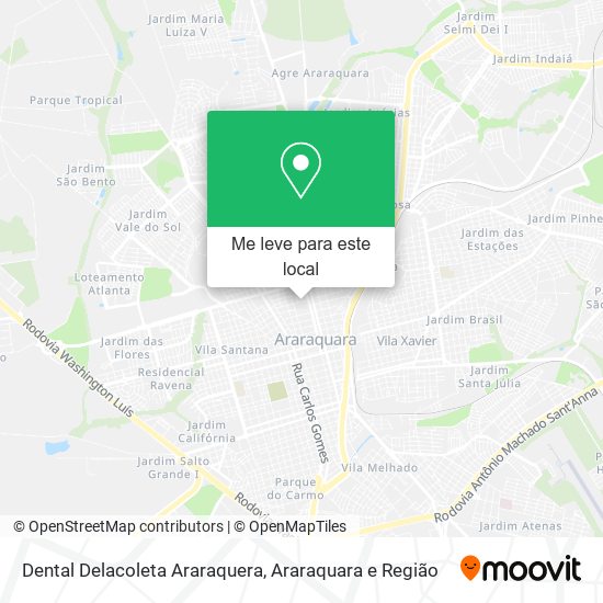 Dental Delacoleta Araraquera mapa