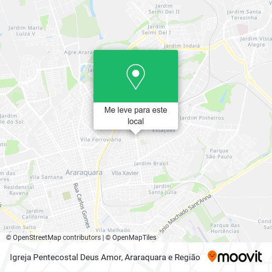 Igreja Pentecostal Deus Amor mapa