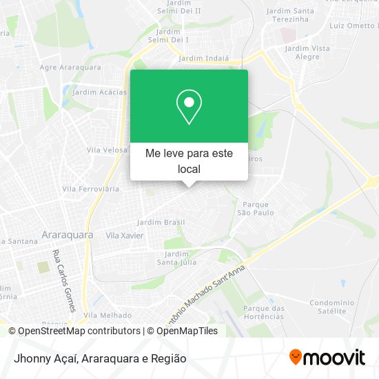 Jhonny Açaí mapa