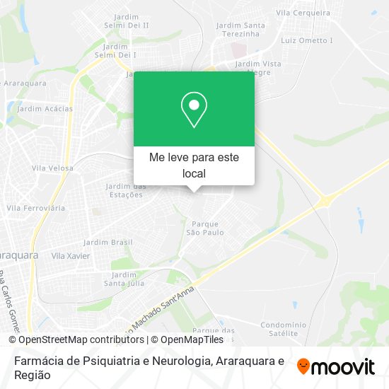 Farmácia de Psiquiatria e Neurologia mapa