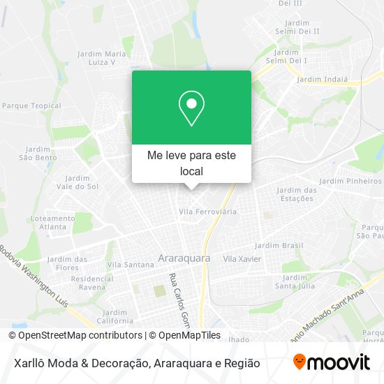 Xarllô Moda & Decoração mapa