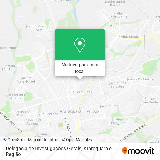 Delegacia de Investigações Gerais mapa