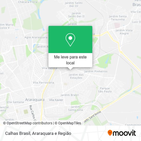 Calhas Brasil mapa