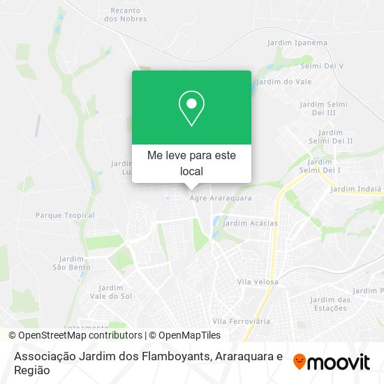 Associação Jardim dos Flamboyants mapa