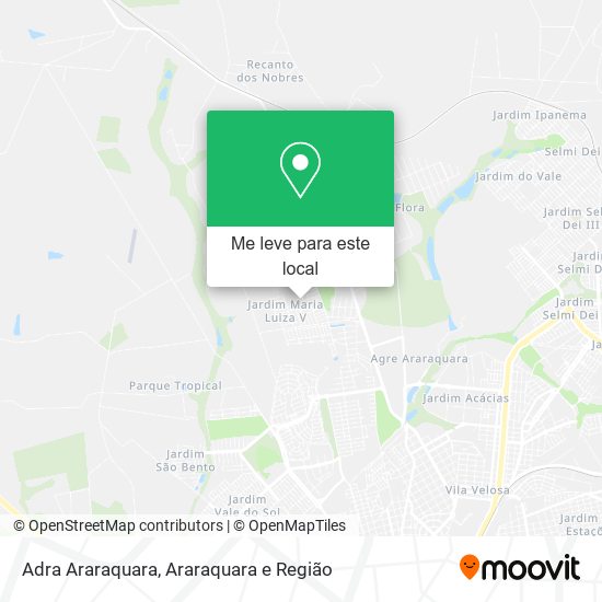 Adra Araraquara mapa