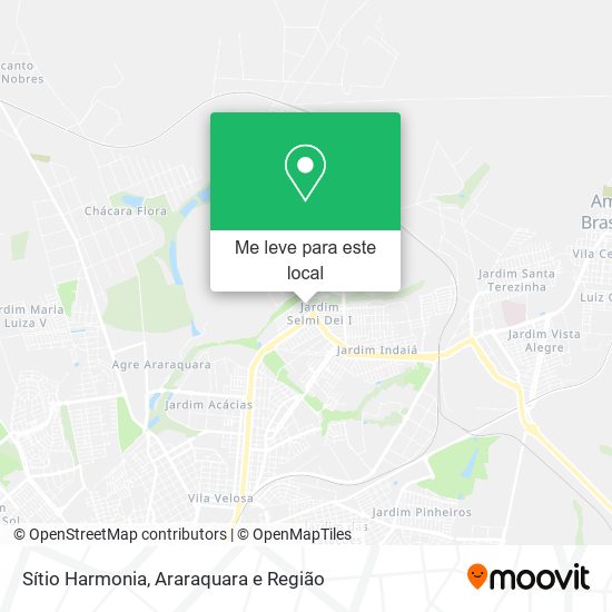 Sítio Harmonia mapa
