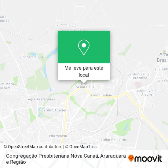 Congregação Presbiteriana Nova Canaã mapa