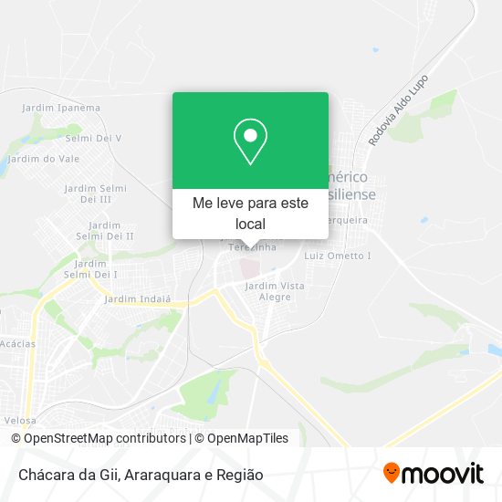 Chácara da Gii mapa