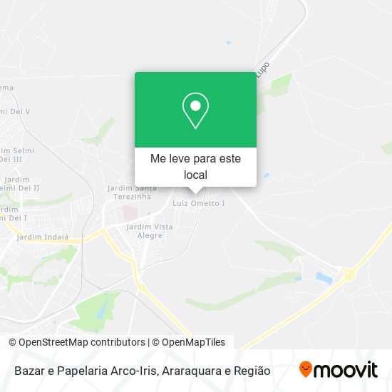 Bazar e Papelaria Arco-Iris mapa