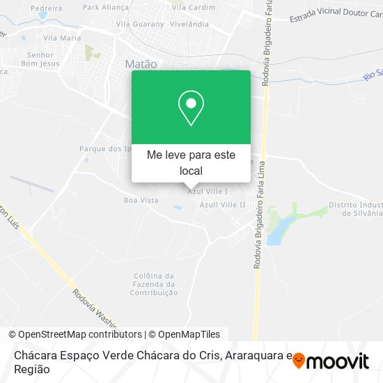 Chácara Espaço Verde Chácara do Cris mapa