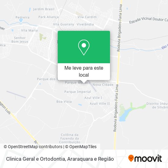 Clinica Geral e Ortodontia mapa
