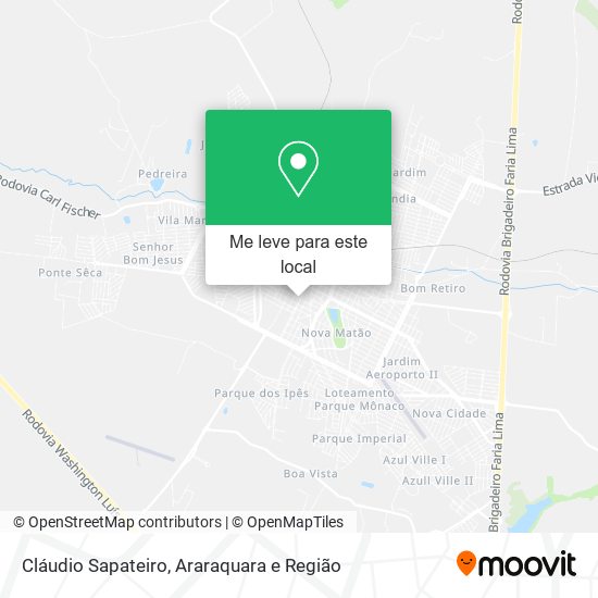 Cláudio Sapateiro mapa