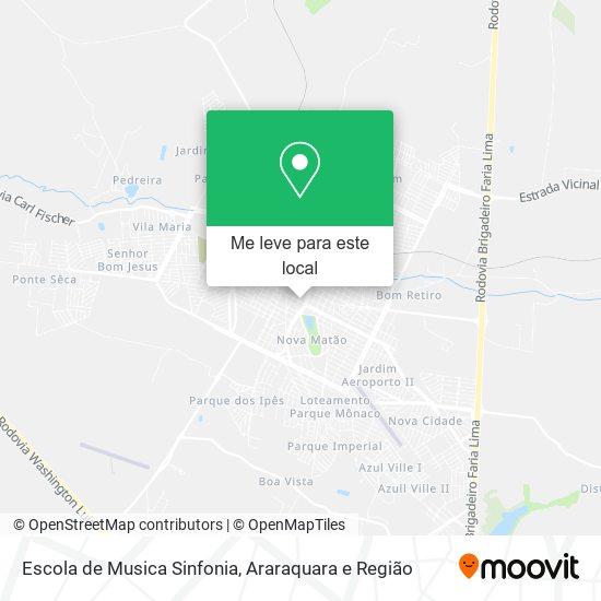 Escola de Musica Sinfonia mapa
