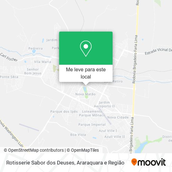 Rotisserie Sabor dos Deuses mapa