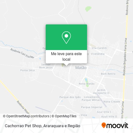 Cachorrao Pet Shop mapa