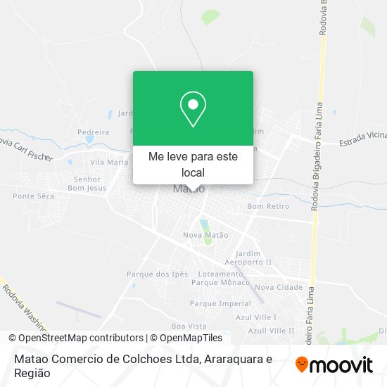 Matao Comercio de Colchoes Ltda mapa