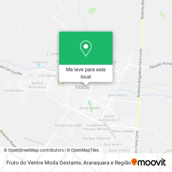 Fruto do Ventre Moda Gestante mapa