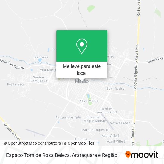 Espaco Tom de Rosa Beleza mapa