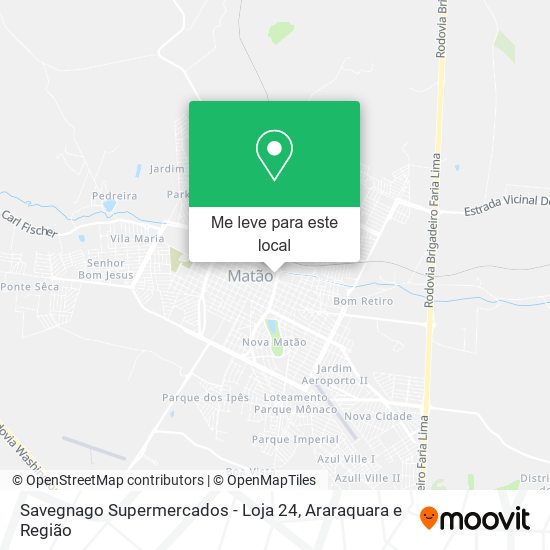 Savegnago Supermercados - Loja 24 mapa