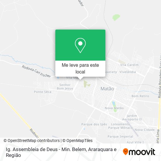 Ig. Assembleia de Deus - Min. Belem mapa
