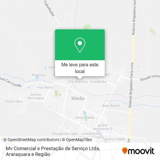 Mv Comercial e Prestação de Serviço Ltda mapa
