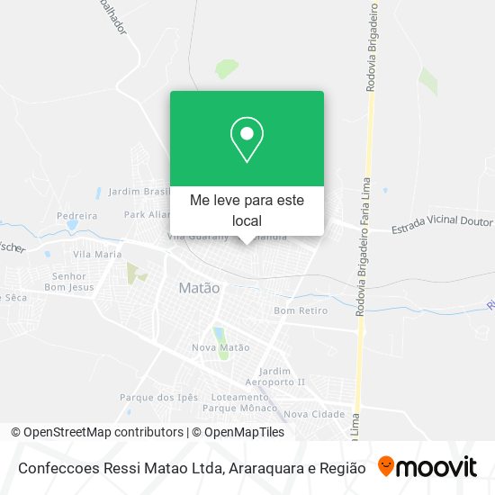Confeccoes Ressi Matao Ltda mapa