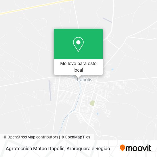 Agrotecnica Matao Itapolis mapa