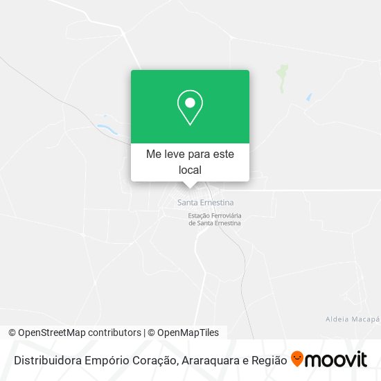 Distribuidora Empório Coração mapa